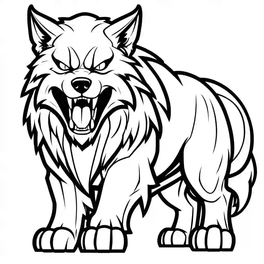 Cerberus coloring pages